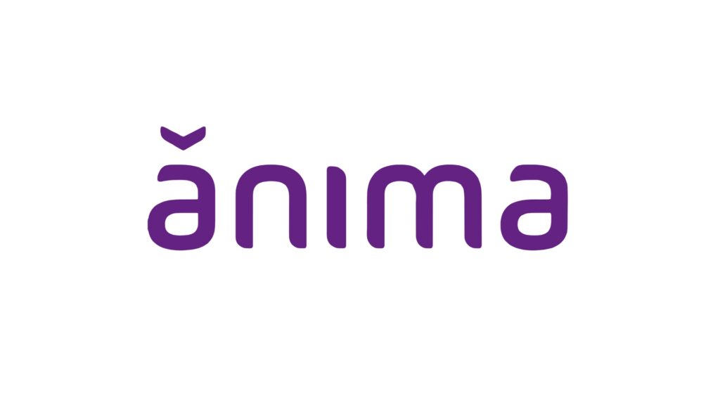 Logotipo da Ânima Holding S.A. em roxo sobre fundo claro